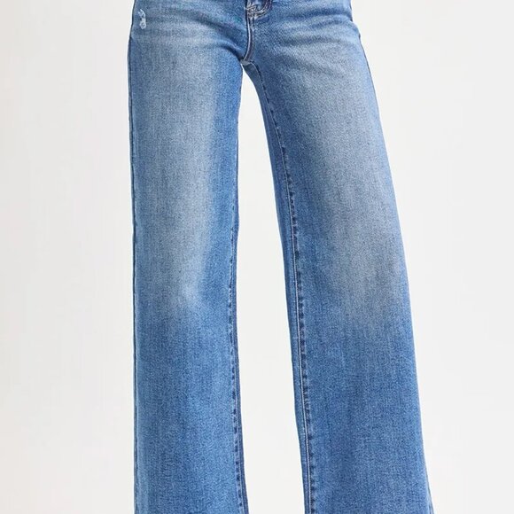 ✨NWT RISEN Full Size High Rise Wide Leg Jeans Plus Size - Picture 3 of 7